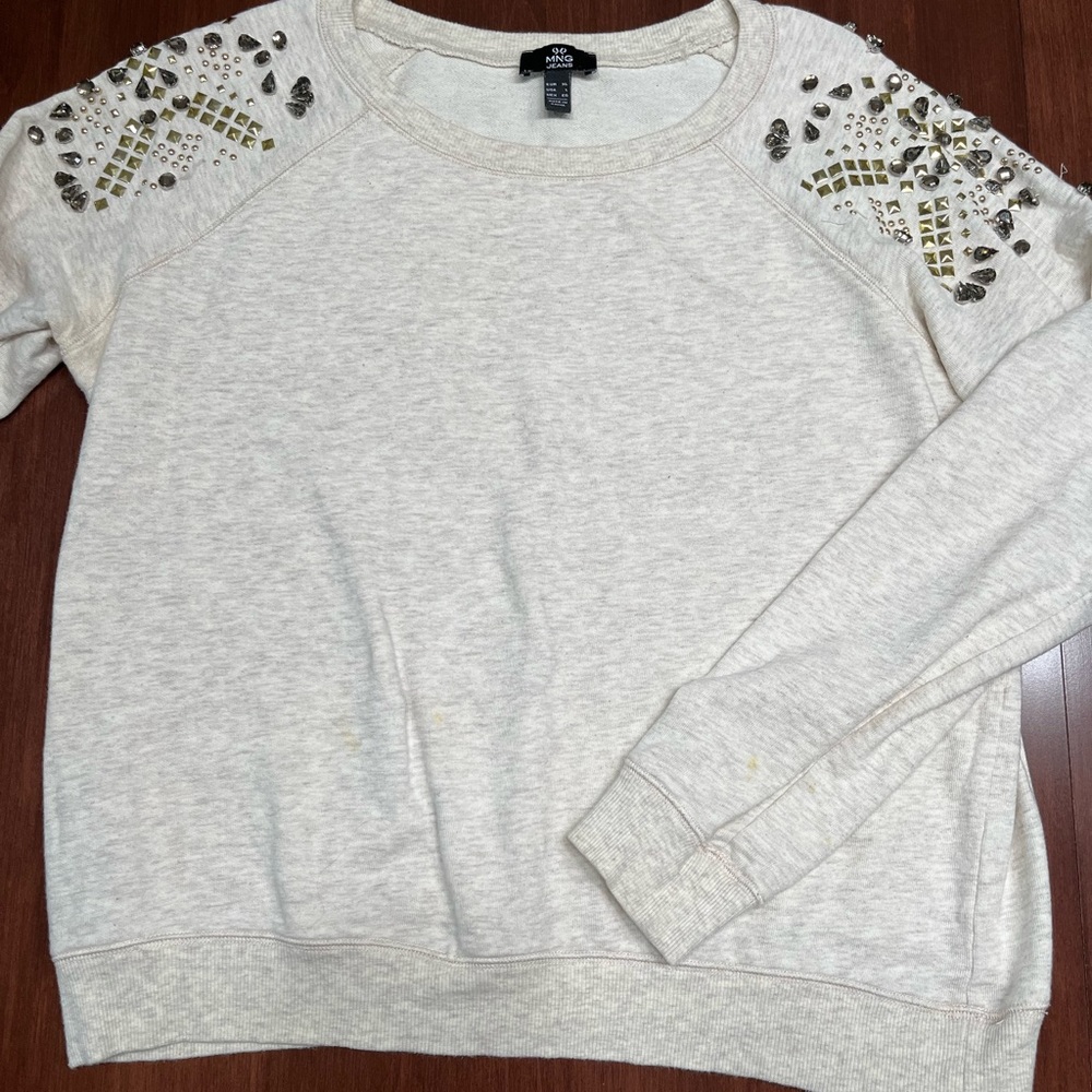 MNG Jeans (Mango) Sweatshirt with gems 🔸💎